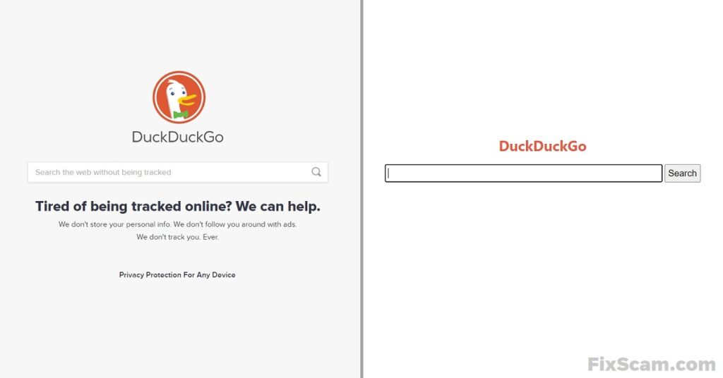 DuckDuckGo Original vs Lite