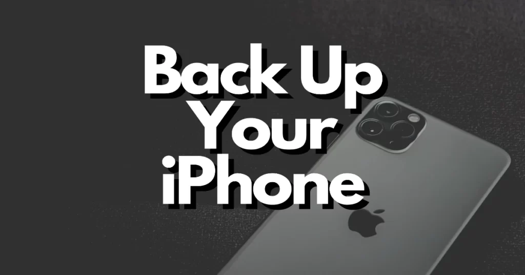 how to backup iphone