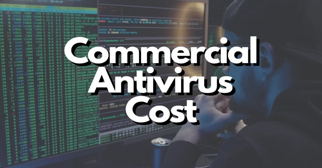 how much do commericial antivirus programs cost